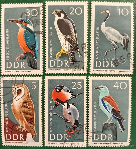 ГДР 1967. Фауна. Птицы. Полная серия