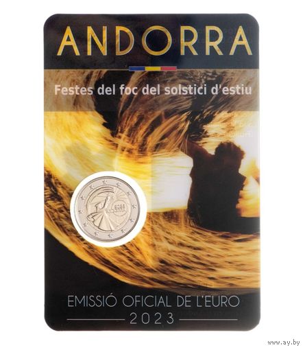 2 евро 2023 Андорра Фестиваль летнего солнцестояния в ООН BU