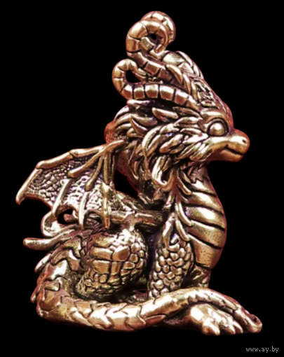 Статуэтка миниатюра Дракончик Бронза