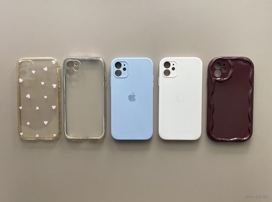 Чехлы на Apple iPhone 11 5шт. одним лотом
