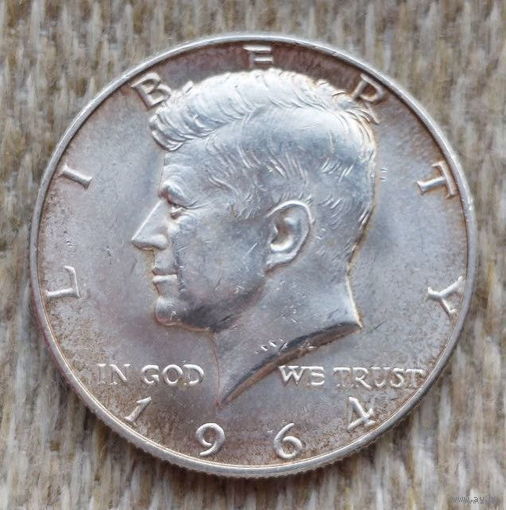 США 1/2 доллара 1964 года, D, AU. Джон Фицджералд Кеннеди. Серебро! Предложи свою цену или обмен!