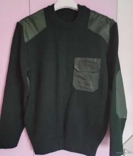 Свитер форменный,цвет зеленый