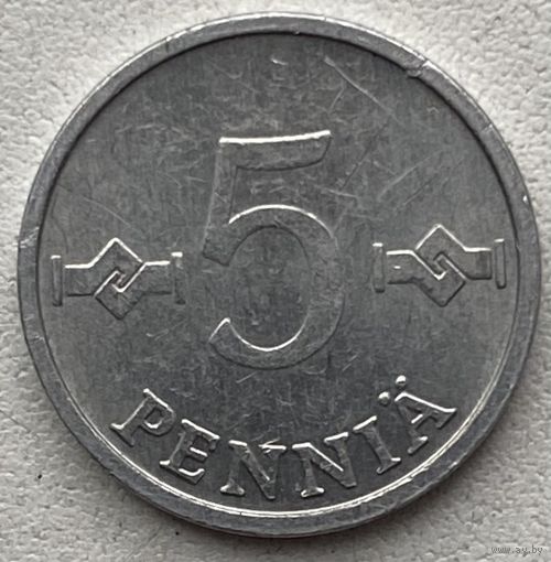Финляндия 5 пенни 1983 г.