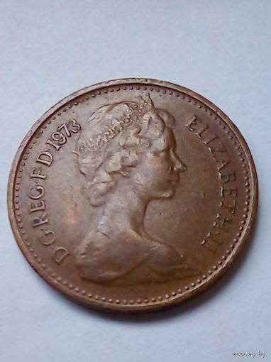 Великобритания 1/2 пенса 1973 г