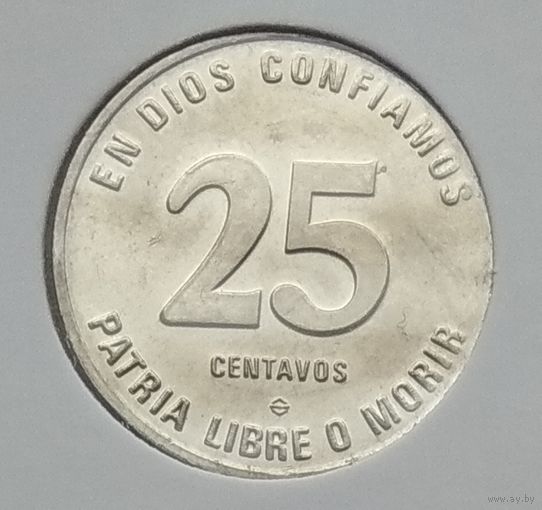 Никарагуа 25 сентаво 1981 г. В холдере