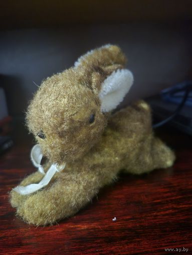Раритетная мягкая игрушка . Винтажный зайчик