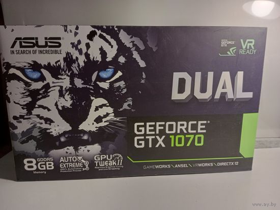 Коробка от видеокарты ASUS GF GTX 1070