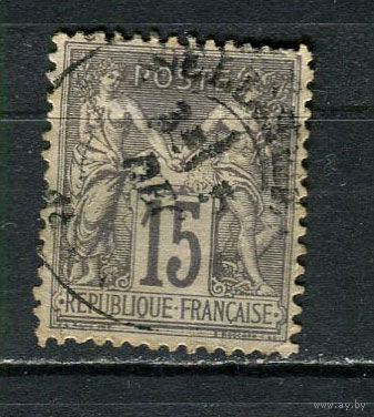 Франция - 1876/1881 - Аллегория 15С - [Mi.61II] - 1 марка. Гашеная.  (Лот 26HZ)-TG3P46