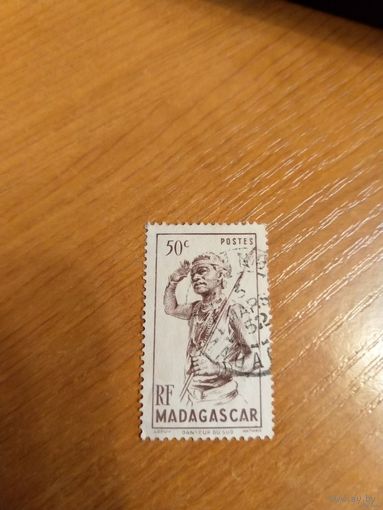 Французская колония Мадагаскар война милитари воин масаи (5-3)