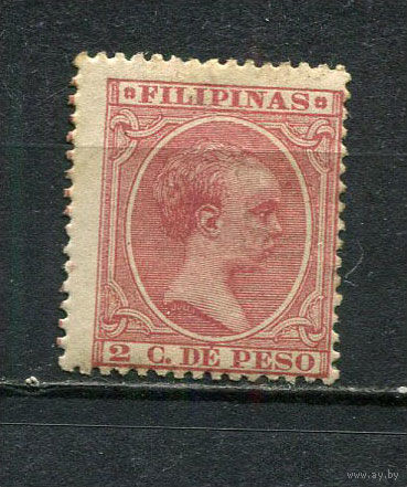 Испанские колонии - Филиппины - 1890 - Король Альфонсо XIII 2Cs - [Mi.126] - 1 марка. MH.  (Лот 15JT)-T25P3