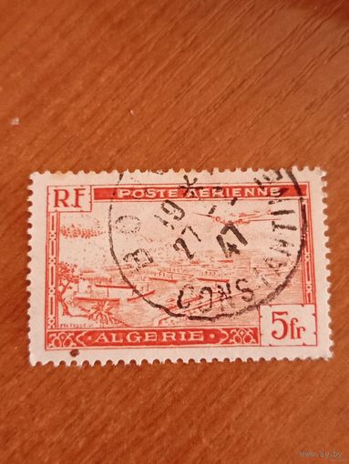 1946 французская колония Алжир архитектура порт корабли флот авиация самолет (4-7)