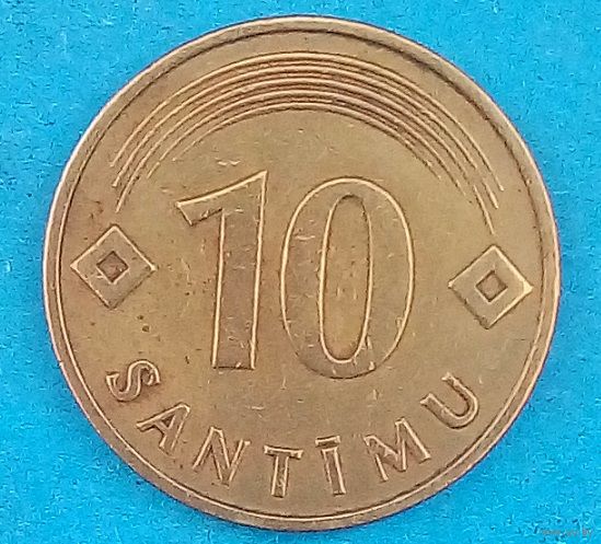10 сантимов1992 Латвия(1шт)