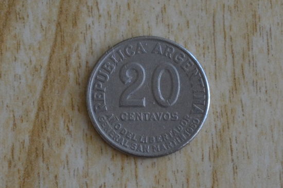 Аргентина 20 сентаво 1950
