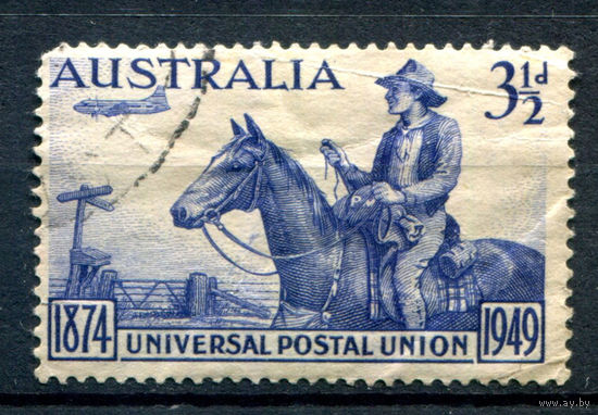Австралия - 1949г. - 75 лет ВПС - 1 марка - полная серия, гашёная [Mi 198]. #3-WB-87-A-1