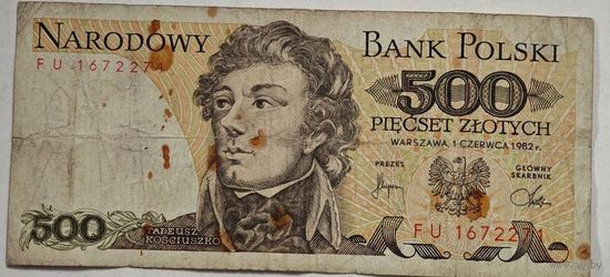 Польша 500 злотых 1982