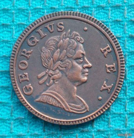 Великобритании 1 фартинг 1721 года. Виктория. Корона. Предложи свою цену или обмен!