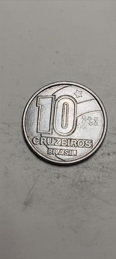 Бразилия 10 крузейро 1991