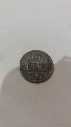 COLONIA DE ANGOLA (Португальская Ангола 50 сентаво) не частая