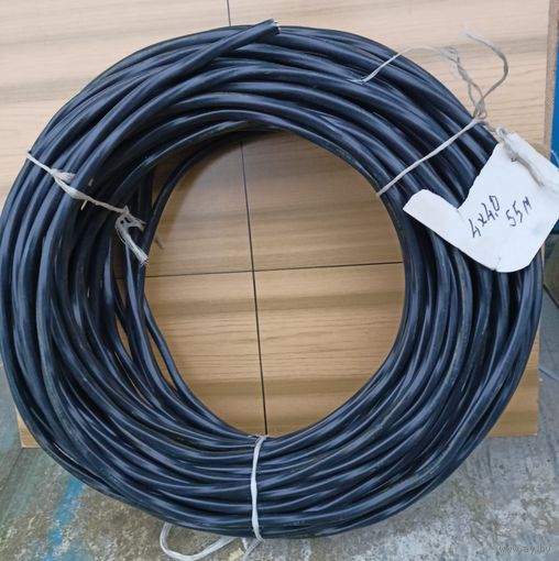 Кабель АВВГ-4х4 с алюминиевой жилой новый остаток около 55 метров