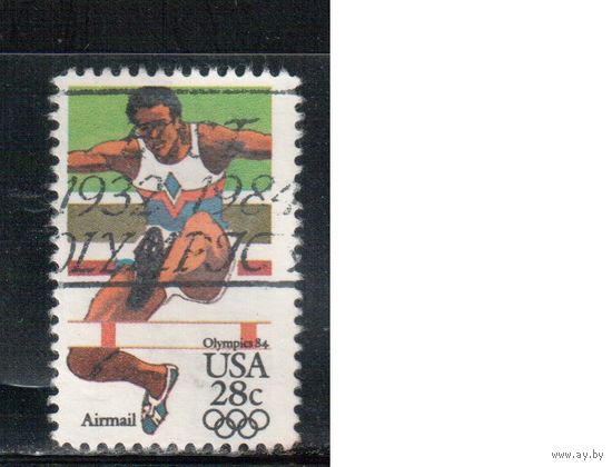 США-1983, (Мих.1637) , гаш. , Спорт, ОИ-1984 ,