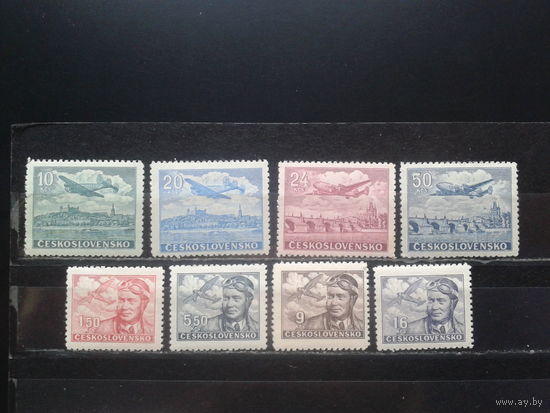 Чехословакия 1946-47  Авиапочта полная серия **