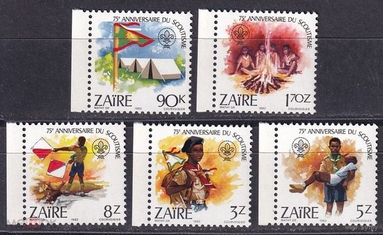 Заир 1982, СКАУТЫ, Скаутское движение  MNH