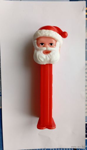 Винтажный диспенсер дозатор Pez бородатый Санта Клаус в красном колпаке (vintage Santa Claus Pez dispenser). Производство Венгрия Hungary Magyaria. (дозатор для конфет, драже)