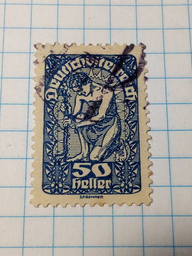Марка Австрия 1908 год