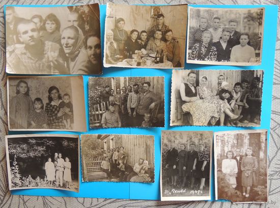 Фото "Деревня", Гомельская обл., д.Красное, 1940-1960-е гг., 10 шт.