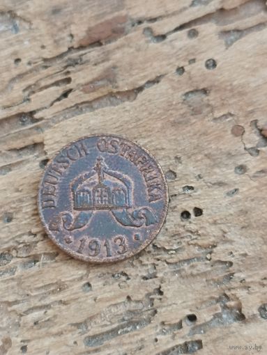 Восточная Немецкая Африка 1 геллер 1913 год