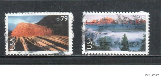США-2009 (Мих.4507-4508) , гаш., Ландшафты