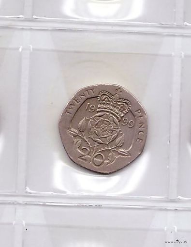 20 пенсов 1999 Великобритания. Возможен обмен