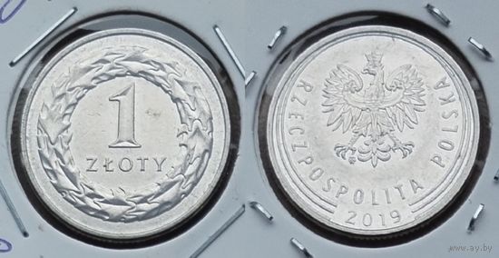 Польша, 1 злотый 2019 г.