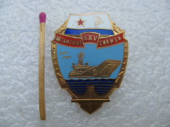 Знак. Десантные силы БФ, 25 лет. тяжёлый