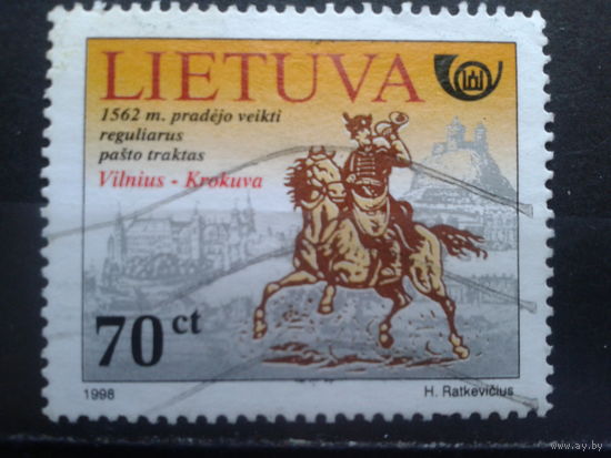 Литва 1998 Мстория почты, гонец
