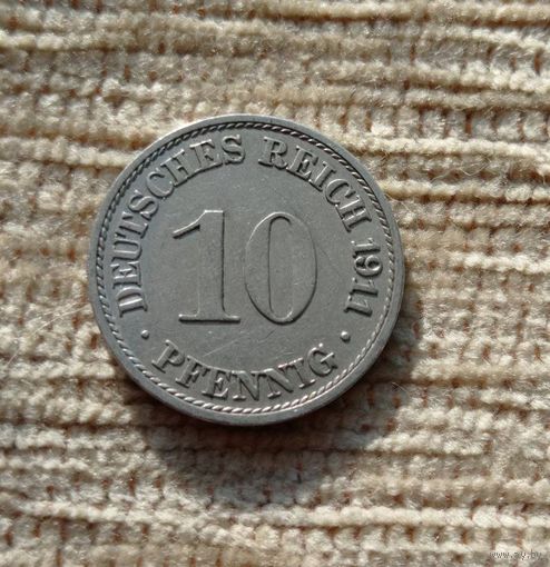 Werty71 Германия 10 пфеннигов 1911 А