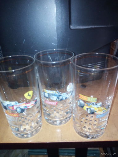 Стаканы БОГЕМИЯс хрустальным дном.