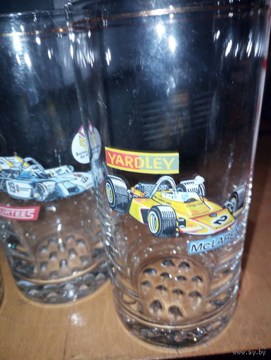 Стаканы БОГЕМИЯс хрустальным дном.