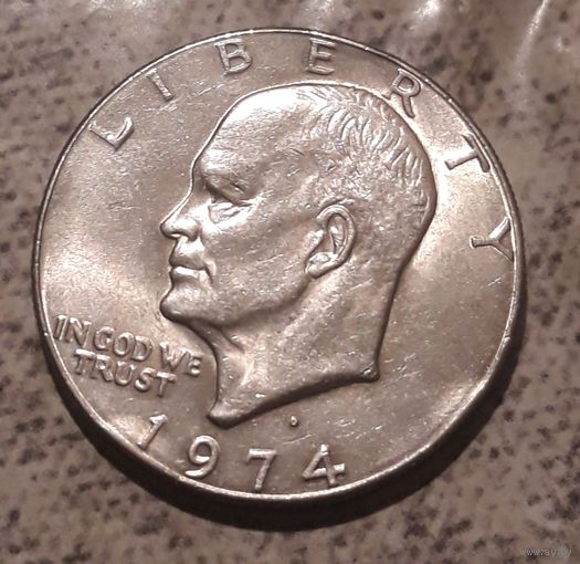 1 доллар 1974 D США