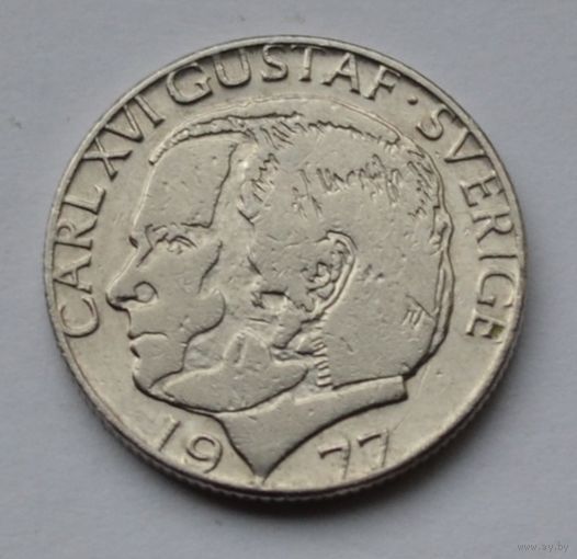 Швеция, 1 крона 1977 г.