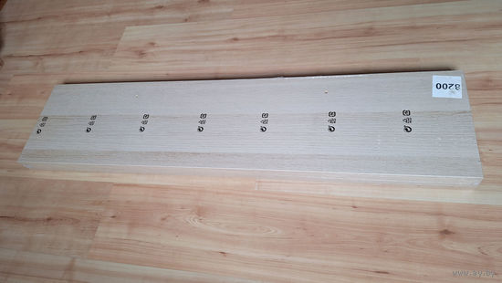 Полка навесная IKEA 110x26x5, беленый дуб (Польша)