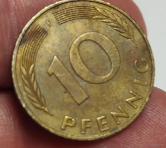 10 пфеннигов Германия ФРГ 1990 f