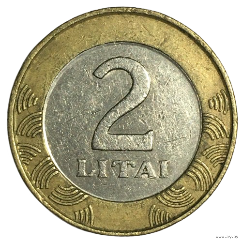 Литва 2 лита, 1999