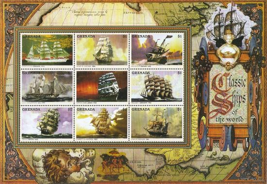 Гренада Корабли Парусные корабли   MNH