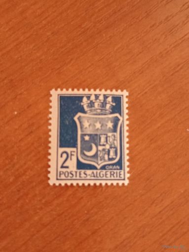 1942 французская колония Алжир герб чистая без клея (4-8)