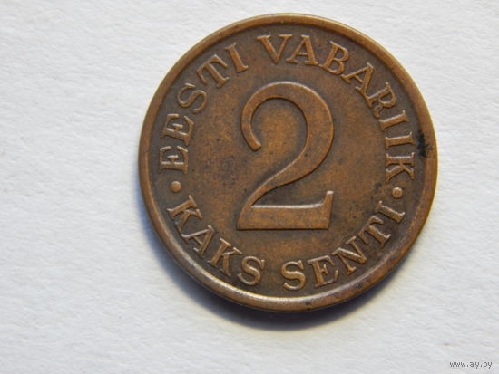 Эстония 2 сента 1934г