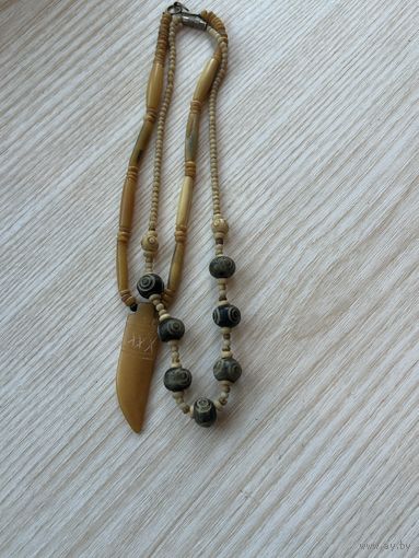 Бусы кость, 2 шт