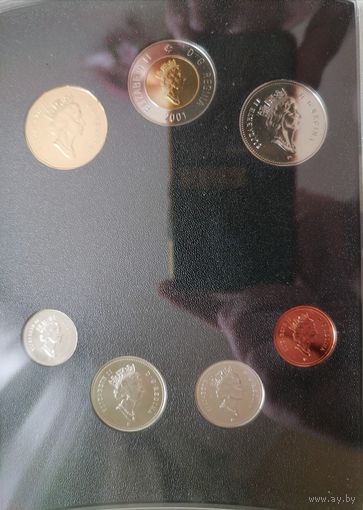Годовой набор монет 2001 г.