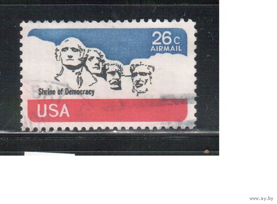 США-1974, (Мих.1128) , гаш. , Авиапочта, Стандарт, Мемориал, Президенты (одиночка)