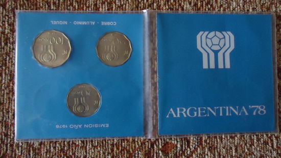 АРГЕНТИНА набор 1978 UNC ФУТБОЛ Чемпионат мира